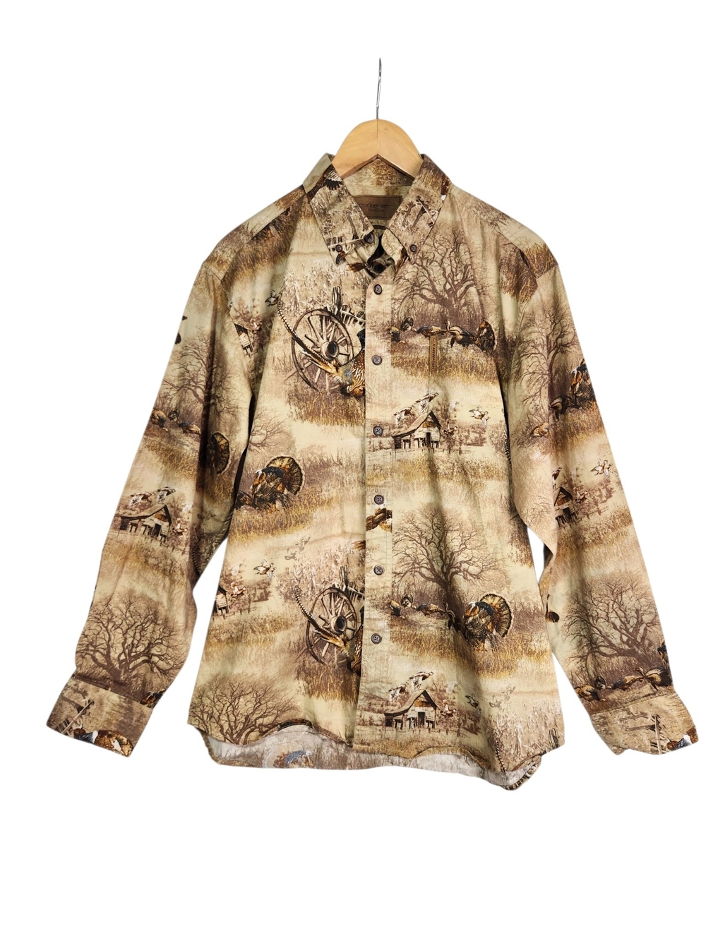 Clearwater Outfitters Men’s M Hunting Shirt Turkey Pheasant Duck Wildlife Button
